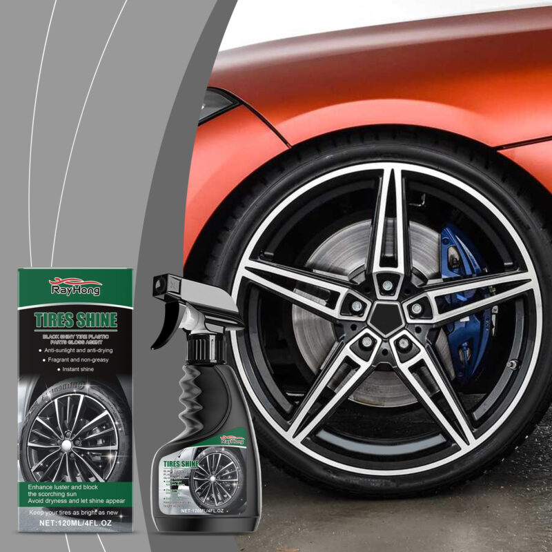 Rayhong Multi-Surface Tire Gloss – Fast-Acting, Surface-Safe for Tires & Plastic - Image 2