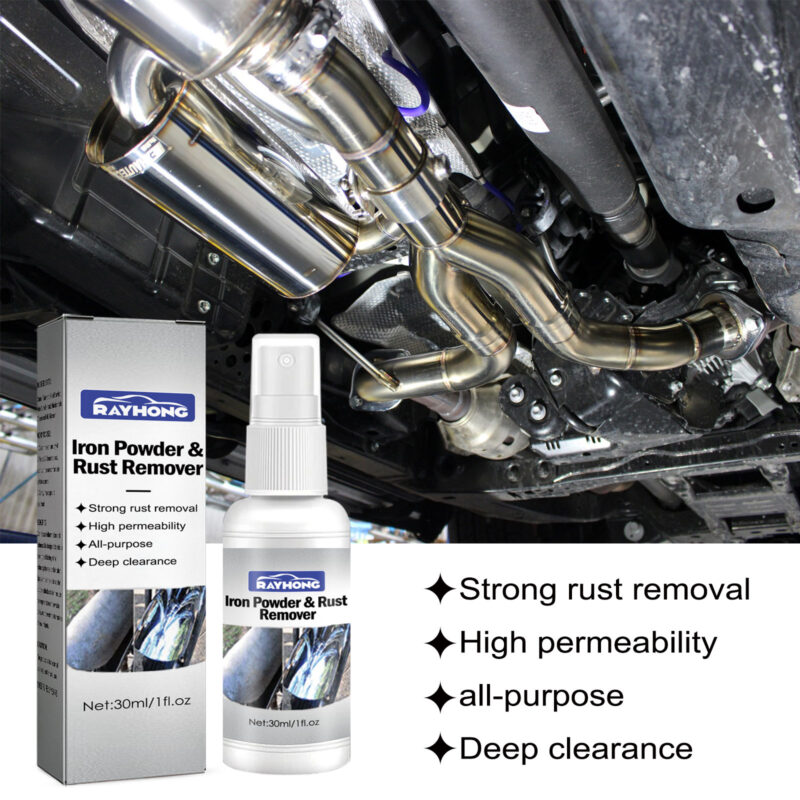 Rayhong Rust Remover & Cleaner: Car Exhaust/Interior Rust Removal, Multi-Purpose Fast-Acting Surface-Safe - Image 4