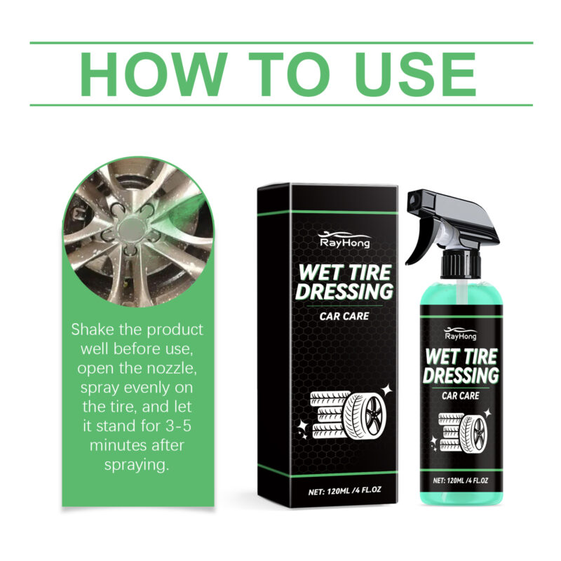 Rayhong Tire Cleaner Protectant: Multi-Purpose Foam for Bright, Safe Tires - Image 6