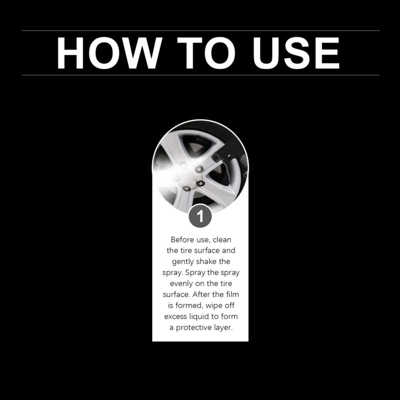 Rayhong Tire Gloss Spray: Fast-Acting Protective Coating for Car Tires & Wheels - Image 6