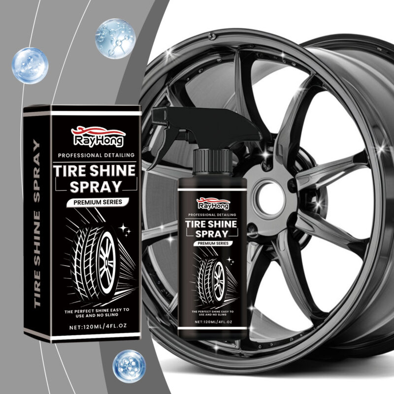Rayhong Tire Gloss Spray: Fast-Acting Protective Coating for Car Tires & Wheels - Image 2