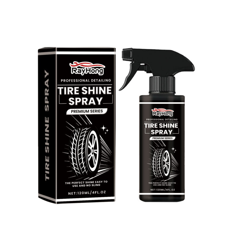 Rayhong Tire Gloss Spray fast-acting protective coating for car tires wheels