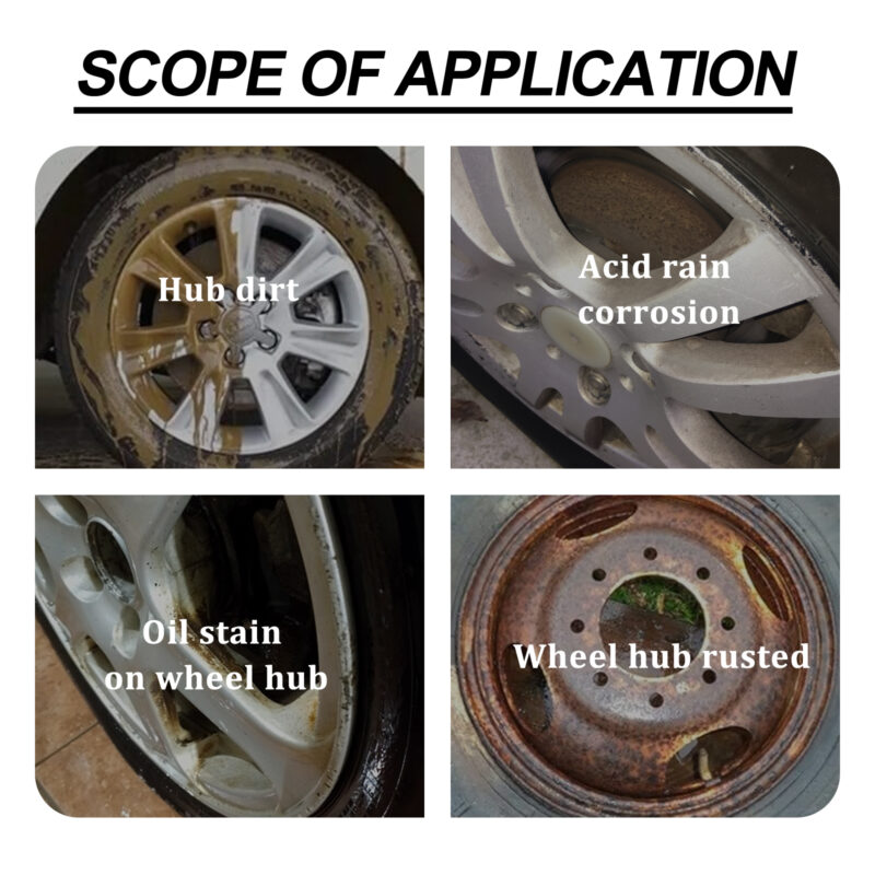 Rayhong Wheel Cleaner: Fast-Acting Rust Remover, Multi-Purpose Wheel Stain Removal - Image 3