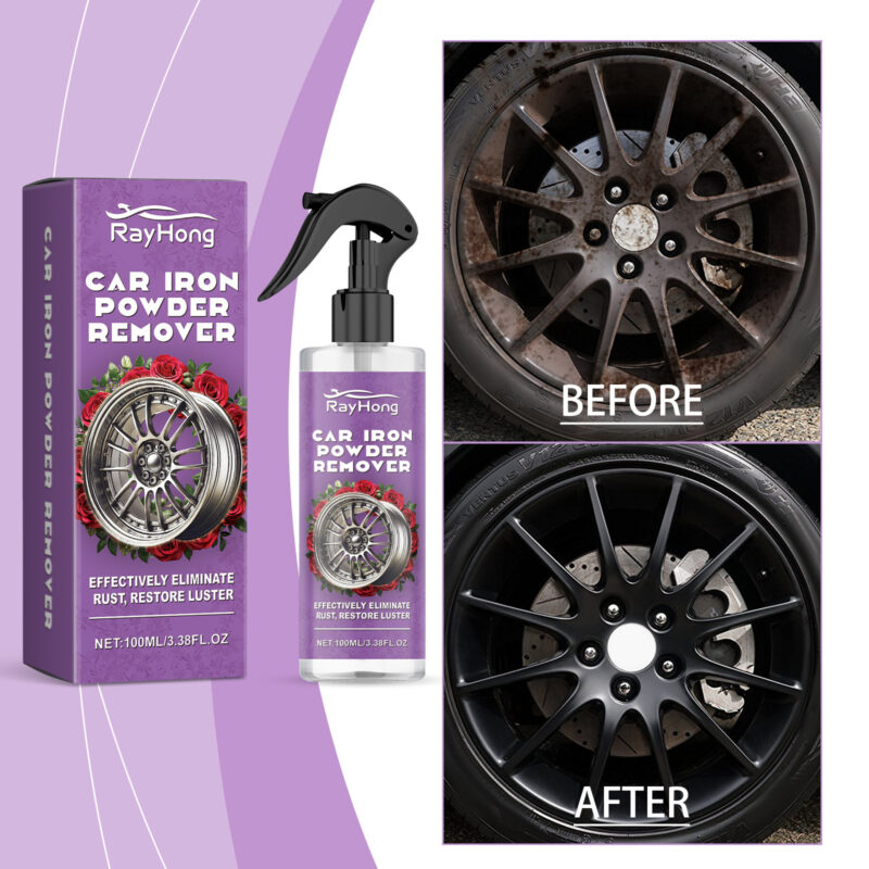 Rayhong Wheel Rust Spray: Fast-Acting Rust Remover & Protective Formula for Car Wheels - Image 2