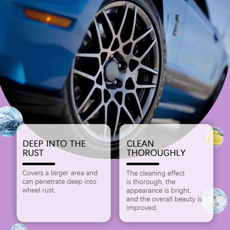 Rayhong Wheel Rust Spray: Fast-Acting Rust Remover & Protective Formula for Car Wheels - Image 3
