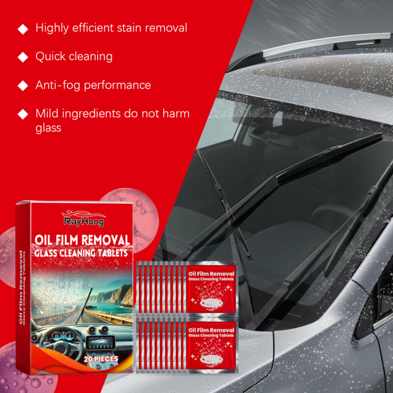 Rayhong Windshield Wiper Oil Film Cleaner – Fast-Acting, Safe Glass Formula - Image 4