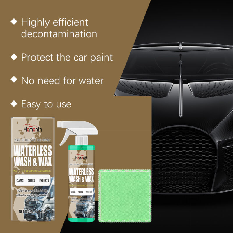 Waterless Car Wash Coating: Fast-Acting Exterior Cleaner, Stain Removal & Protective Formula - Image 3