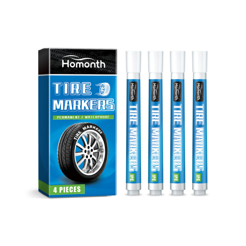 White tire paint pen for durable